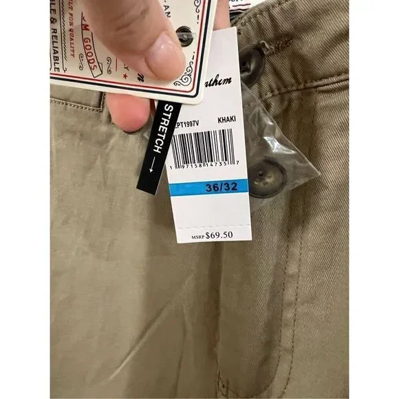 Flag & Anthem NWT chino pants straight sz 36 x 32 - Picture 4 of 6